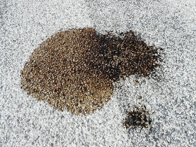 oil stain asphalt